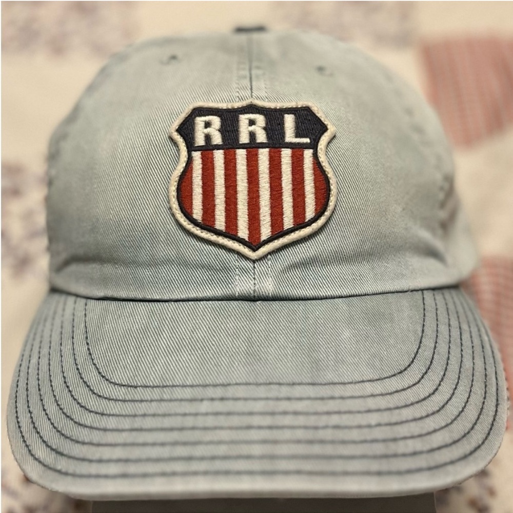 ‼️SOLD‼️ Ralph Lauren Double RL Blue Cap with Red and White Emblem